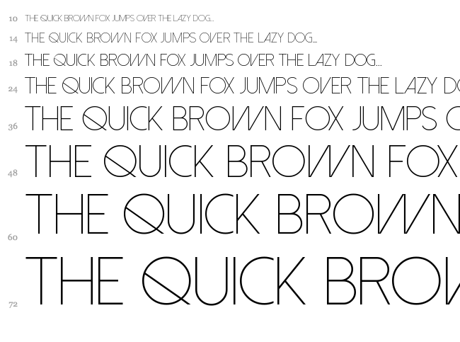 Dolce Vita font waterfall